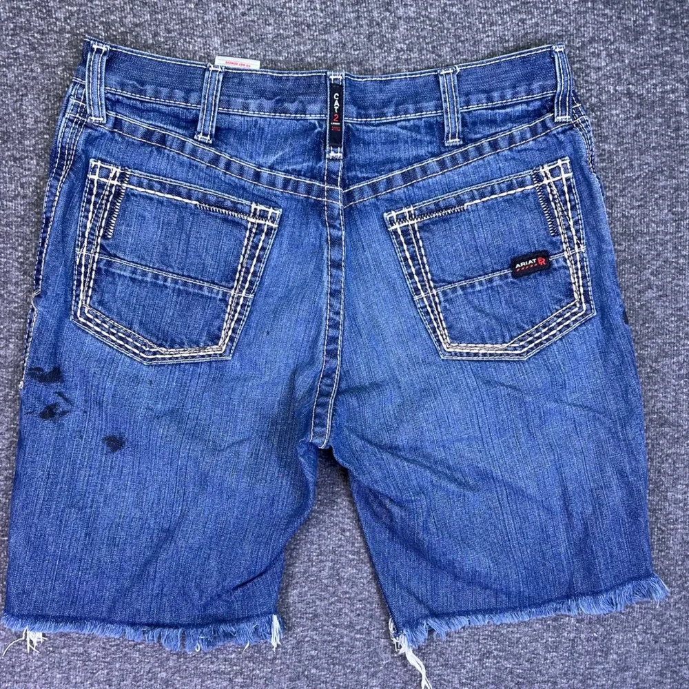 Ariat M4 Cut-Off Shorts Mens 35x9‎ Denim Low Rise Workwear Western Cowboy Rugged